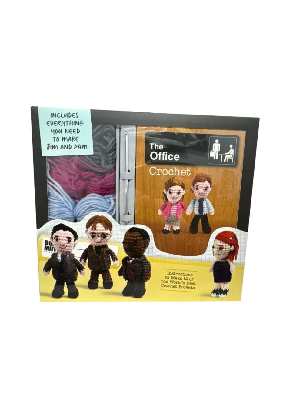 The Office Crochet Kit With Patterns & Supplies For 12 Characters & Props